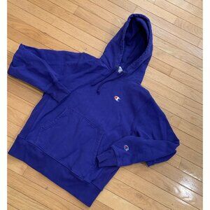 Vintage Champion Reverse Weave Purple Hoodie Sweatshirt